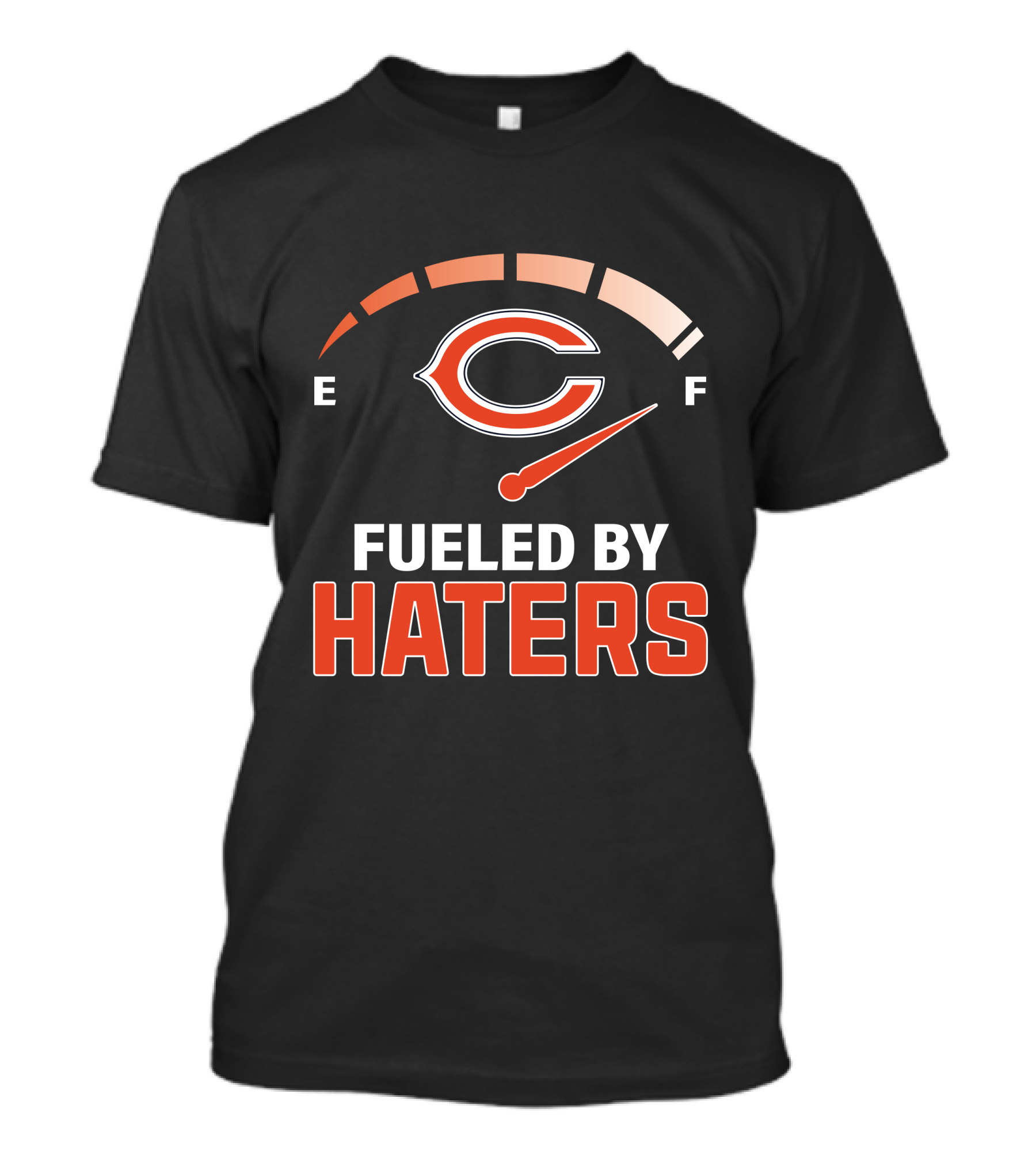 Fueled By Haters Chicago Football Fan Meter T-Shirt