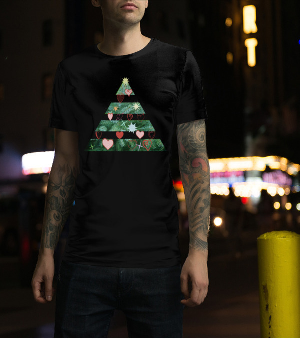Love Hearts Christmas Tree T-Shirt