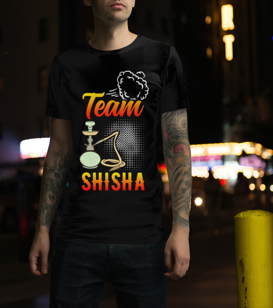 Shisha Team Smoke Clouds Hookah Pipe T-Shirt