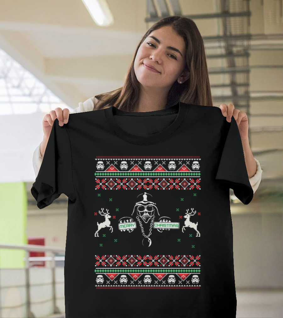 Merry Christmas Dark Side Stormtrooper Reindeer T-Shirt