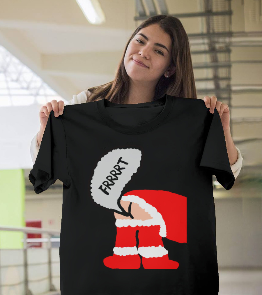 Santa Frrrt Red Outfit Humor T-Shirt