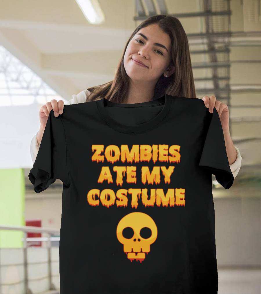 Zombies Ate My Costume Halloween T-Shirt