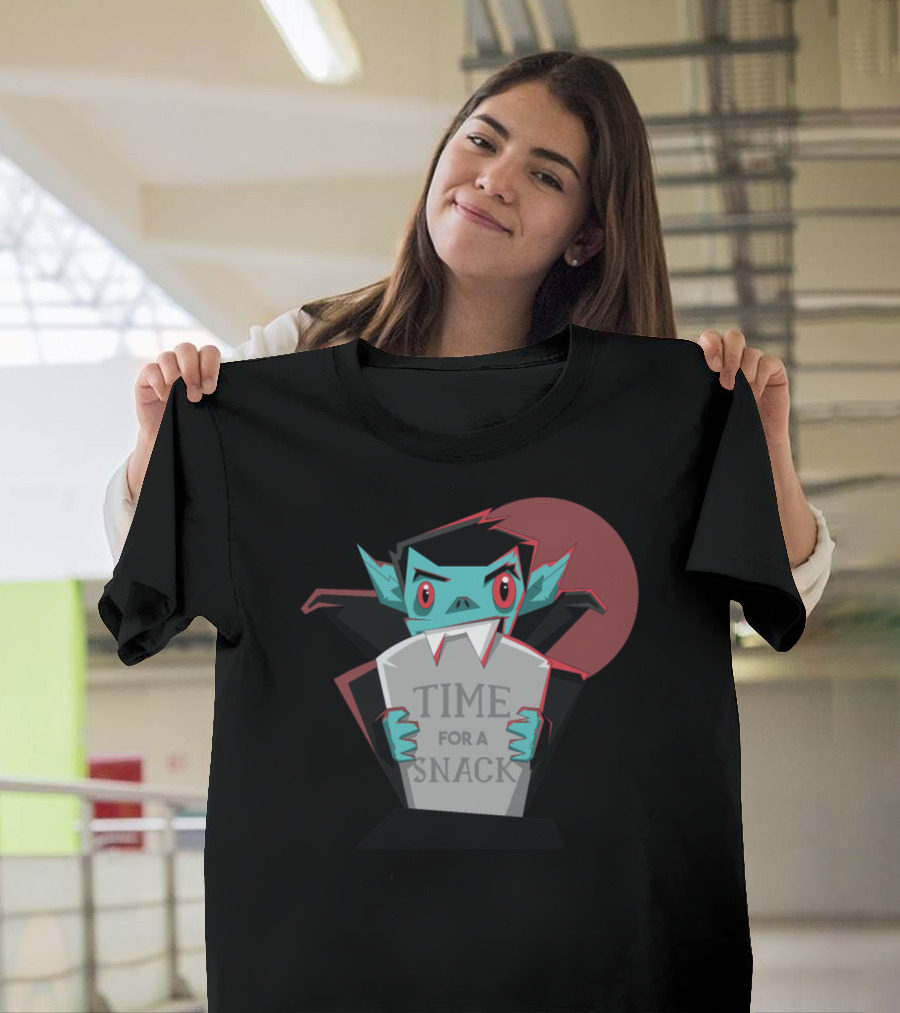Time for a Snack Vampire Tombstone T-Shirt