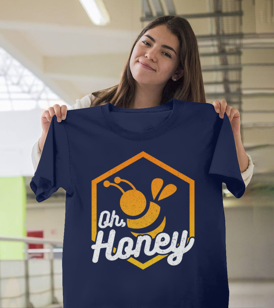 Oh Honey Honeybee Beekeeper Beekeeping Buzz T-Shirt