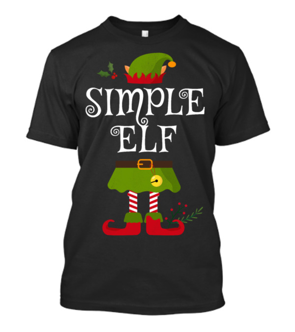 Simple Elf Family Matching Group Christmas T-Shirt