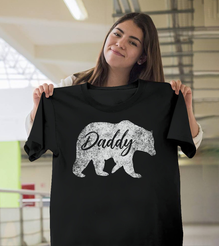 Daddy Bear Vintage Grandfather Dad T-Shirt