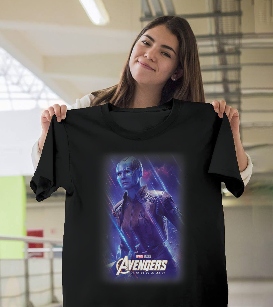 Marvel Studios Avengers Endgame Nebula Galactic Poste T-Shirt