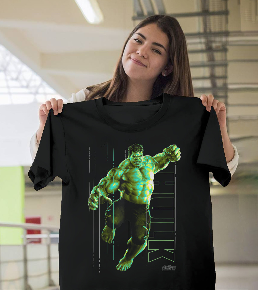 Avengers Marvel Infinity War Incredible Hulk Jump Smash T-Shirt