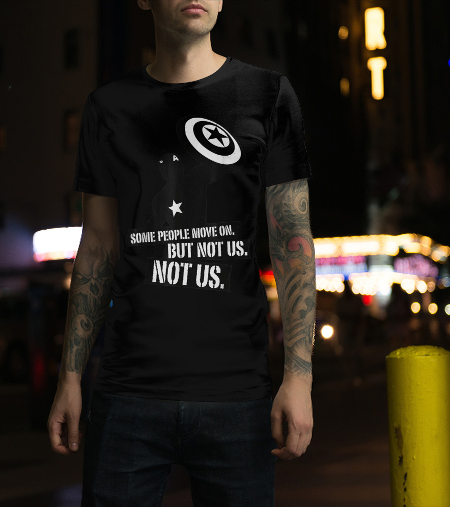 Marvel Avengers Endgame Captain America Some People Move On But Not Us Shadow T-Shirt