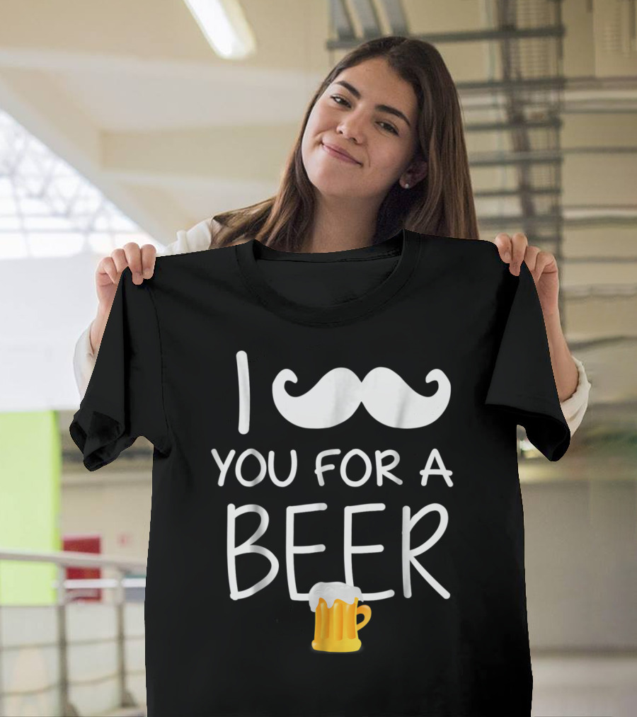 I Mustache You For A Beer St Patrick's Day Mug Image T-Shirt
