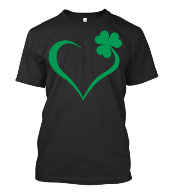 Lucky Shamrock Heart Clover T-Shirt