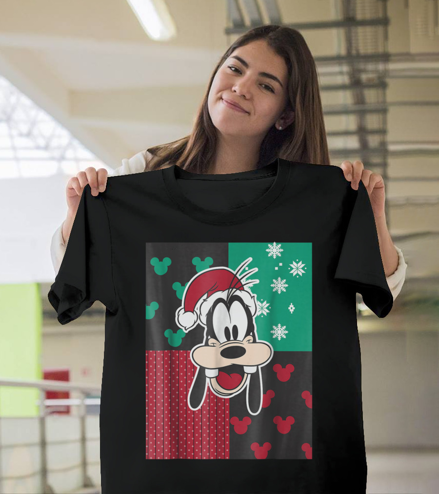 Disney Goofy Santa Mickey Icons Holiday T-Shirt