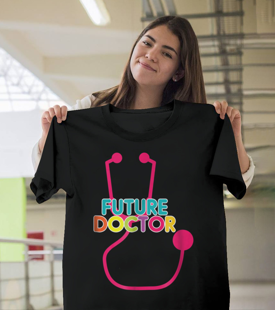 Future Doctor Colorful Stethoscope T-Shirt