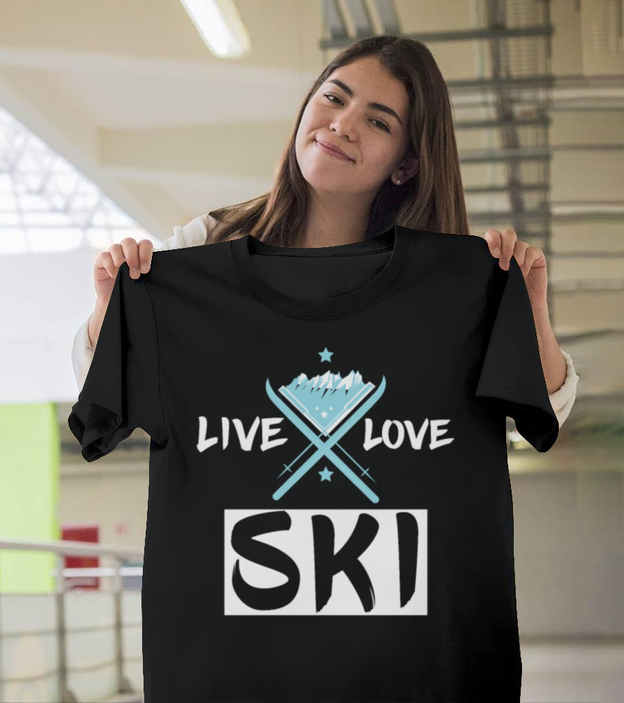 Live Love Ski Cool Ski Lovers T-Shirt