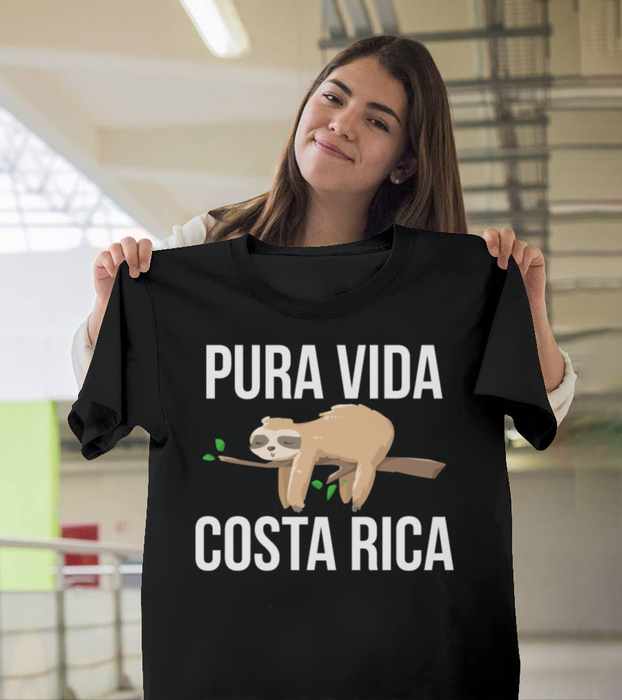 Pura Vida Costa Rica Sloth Lover T-Shirt