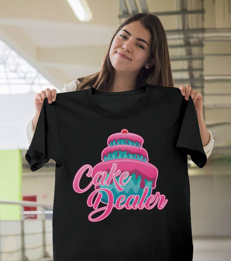 Cake Dealer Baking Baker Cakes Lovers Colorful Layered Cake T-Shirt