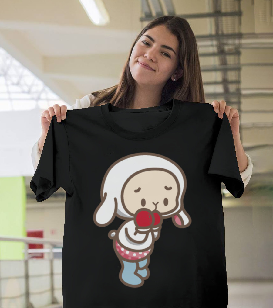 Funny Sheep Boxing Character with Boxing Gloves and Pajamas T-Shirt