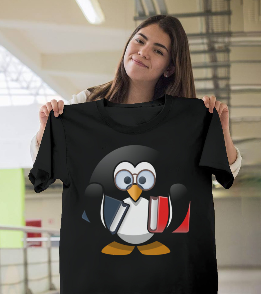 Bookworm Penguin Books Reader Reading Bücher Lesen Lernen182 T-Shirt