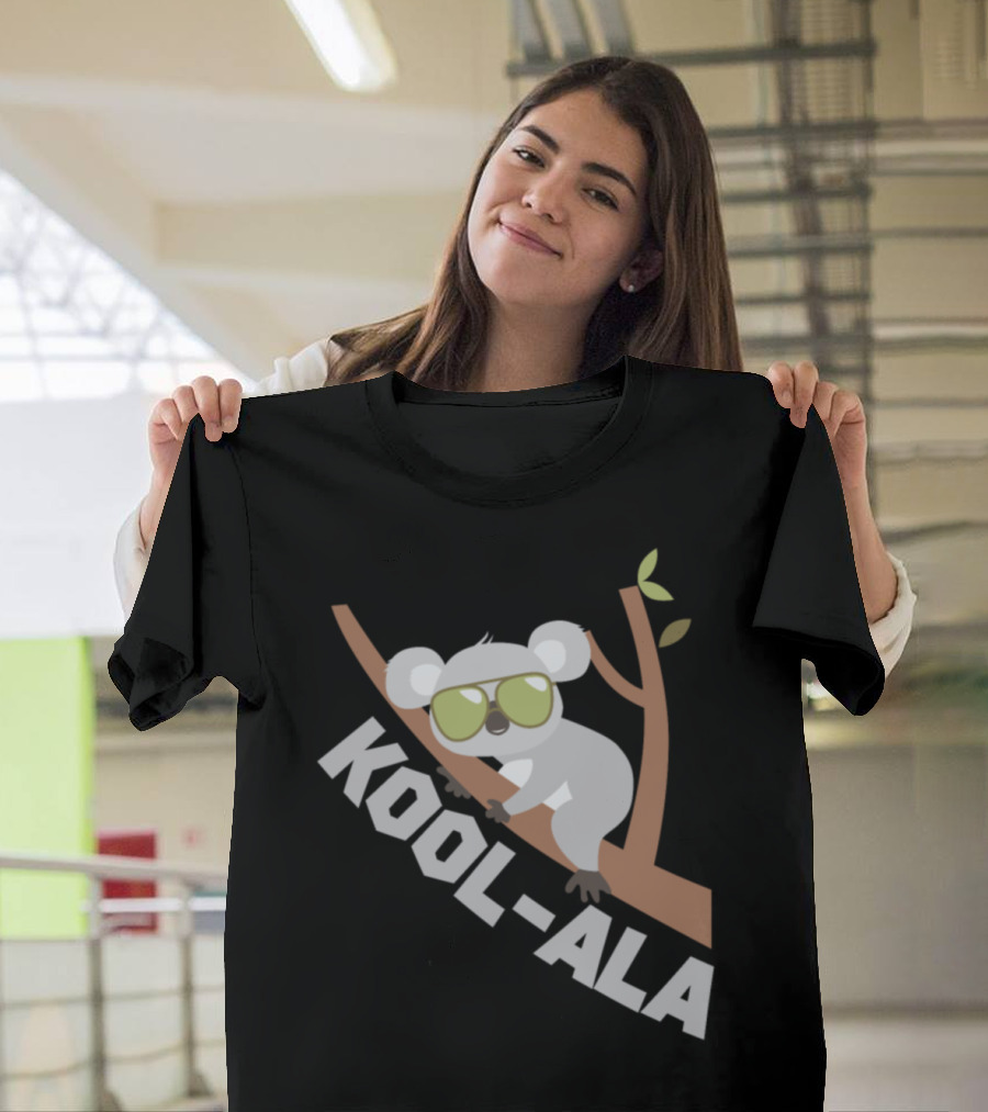 Kool Ala Koala Sunglasses Tree Branch T-Shirt