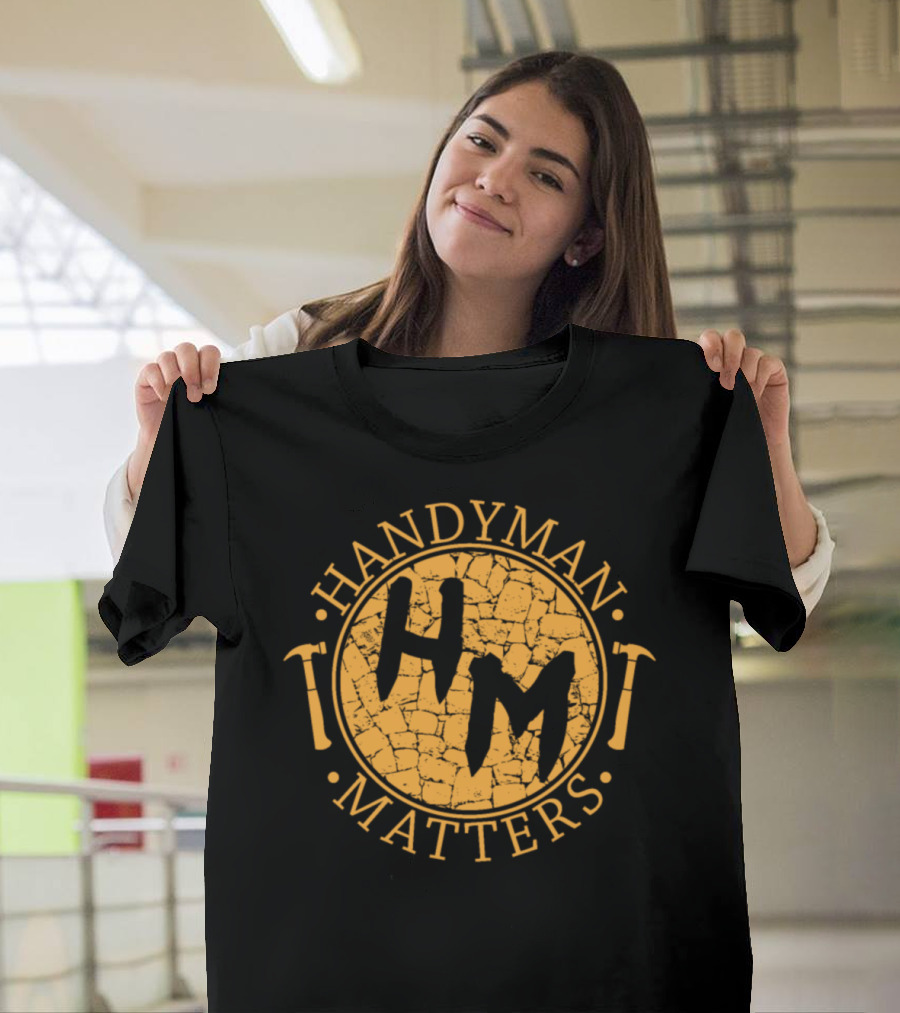 Handyman Matters HM Logo with Hammers T-Shirt