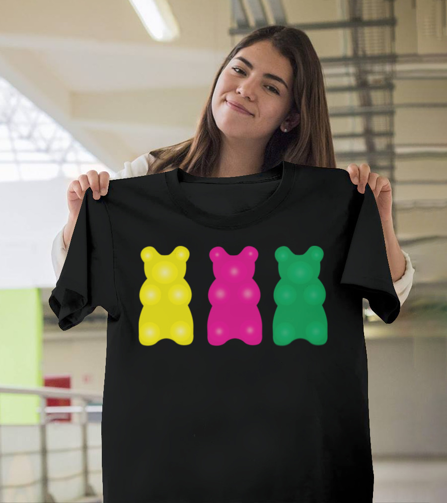 3 Colorful Gummy Bears T-Shirt