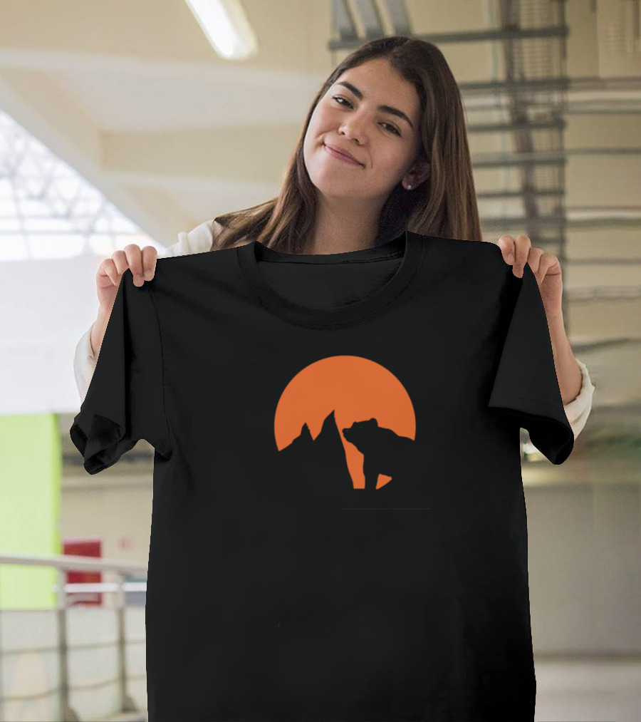 Sunset Mountains Wilderness Bears T-Shirt