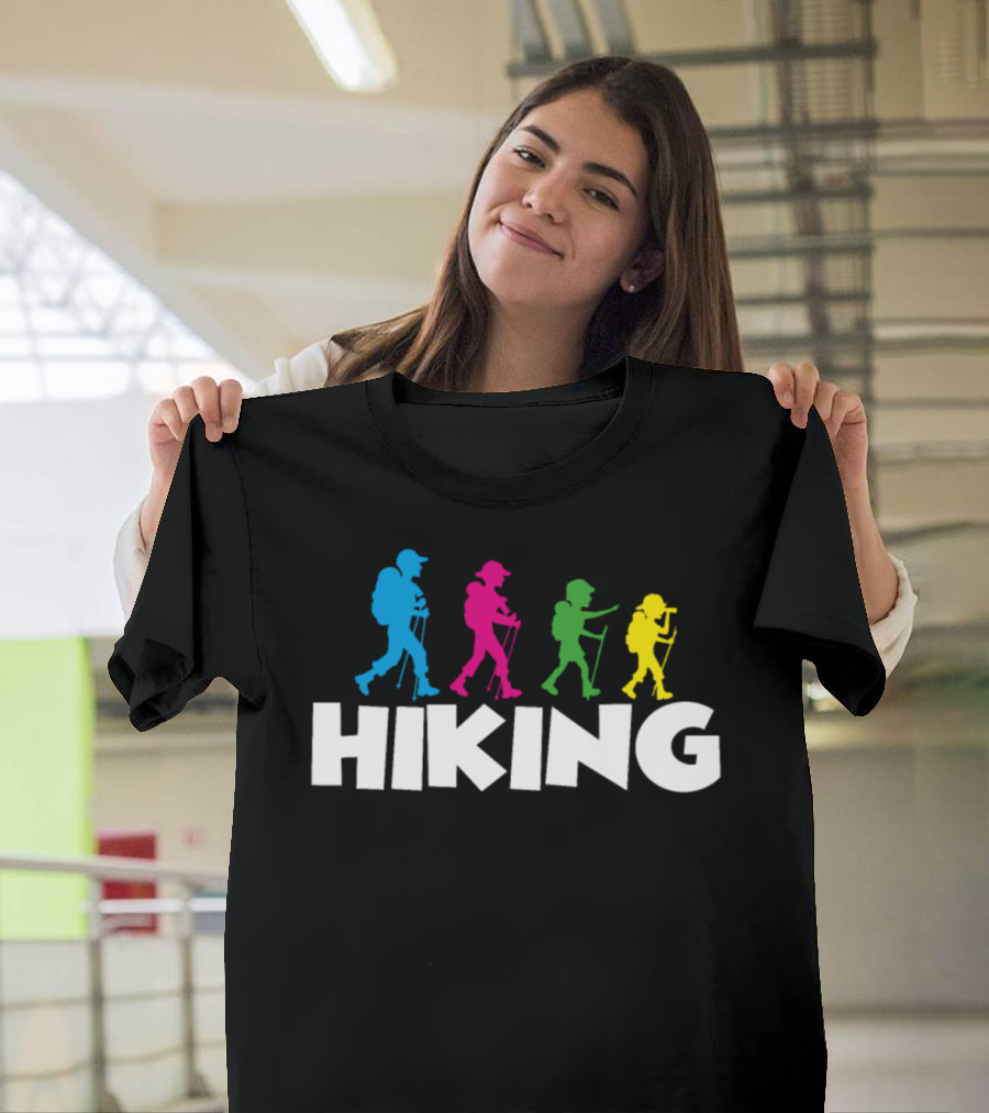 Hiking Adventures with Colorful Trekking T-Shirt