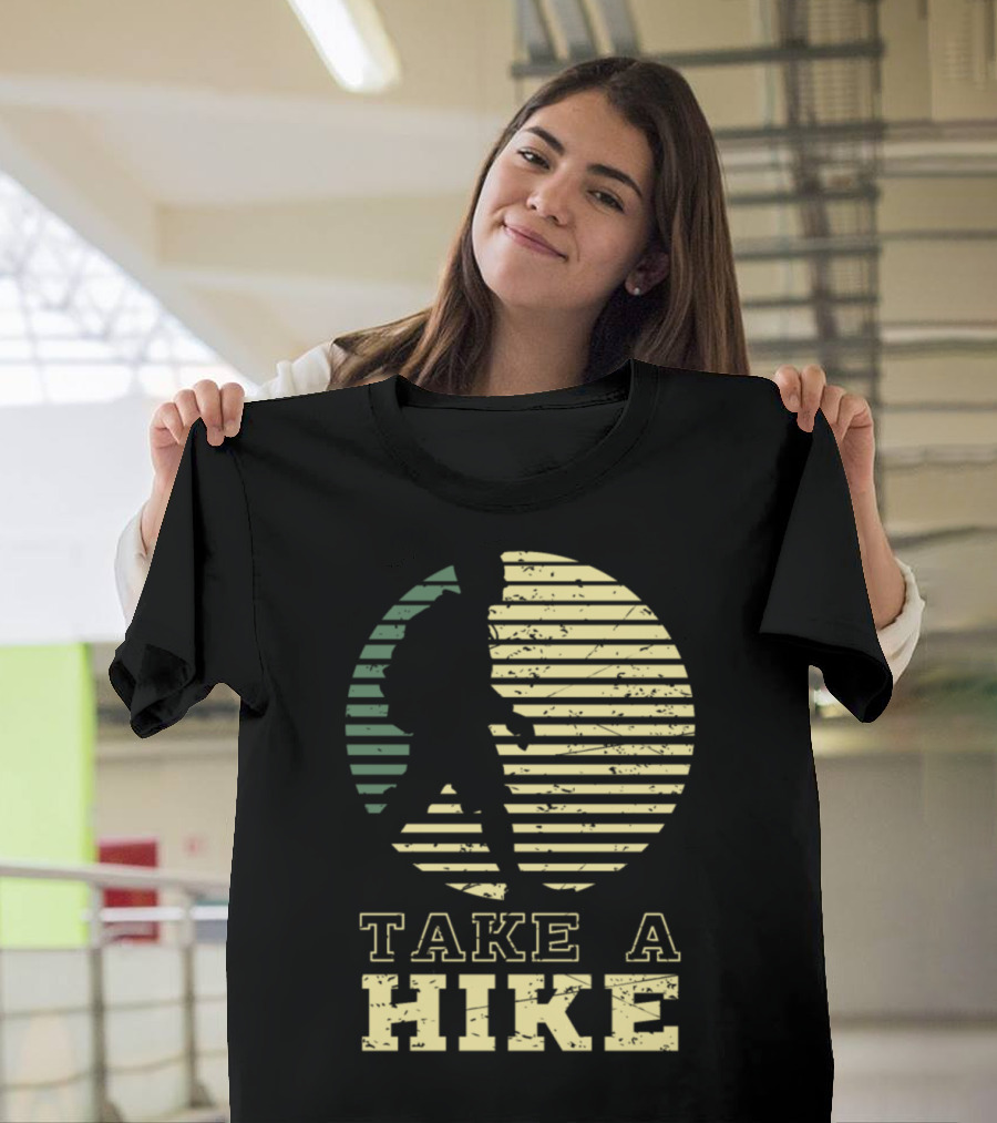 Take A Hike Retro Striped T-Shirt