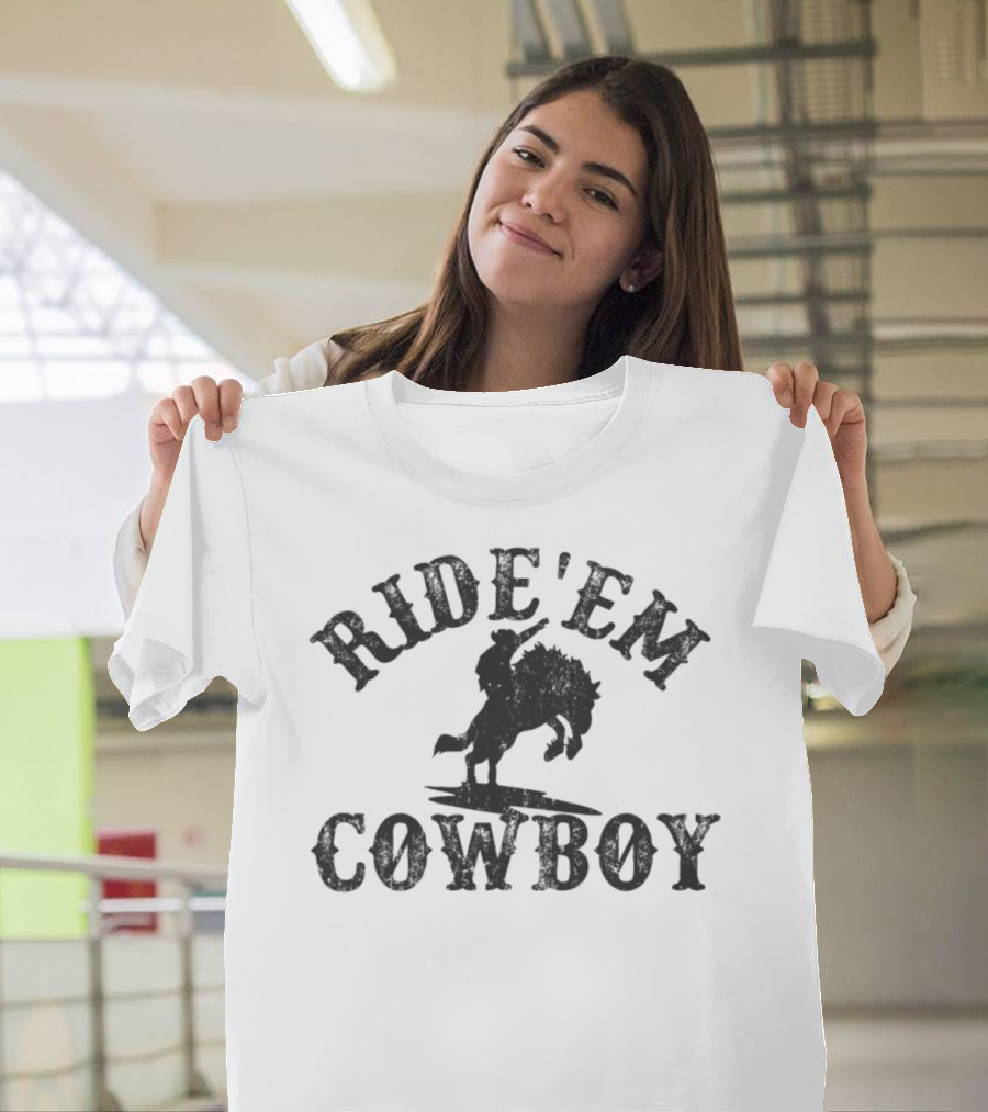 Ride 'Em Cowboy Broncos Western Ride T-Shirt