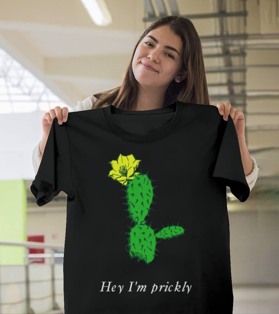 Trending Funny Cactus Prickly Awgke Hey I'm Prickly T-Shirt