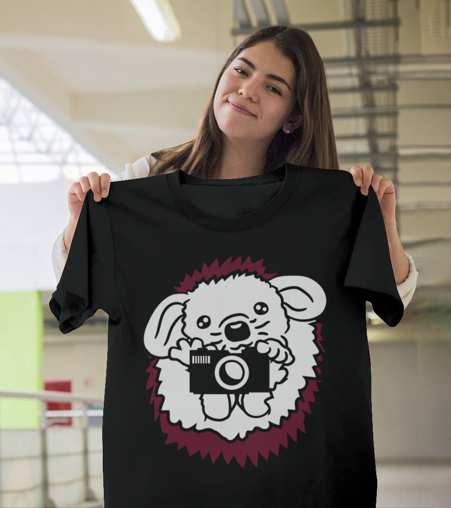 Cactus Friend Gardener Flowers Flowerpot Camera Hedgehog T-Shirt