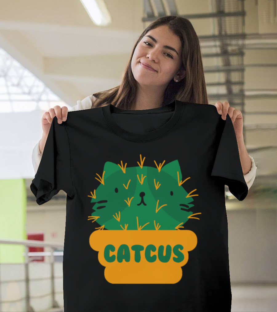 Catcus Succulent I Funny Cactus Cat T-Shirt