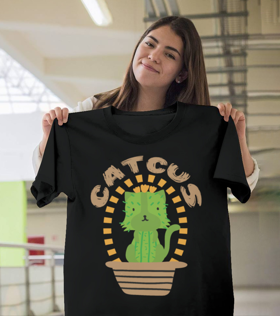Catcus I Funny Kitten Cactus T-Shirt