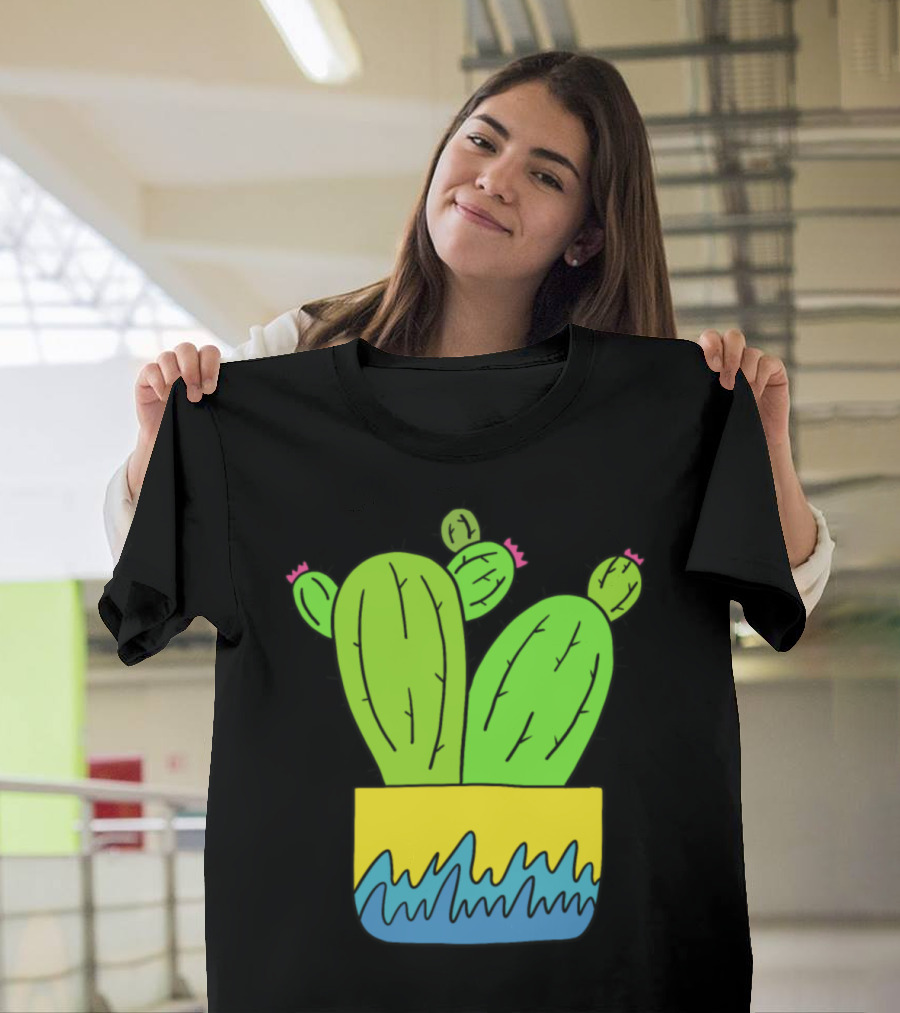 Grown Apart Cactus Vibrant Pot T-Shirt