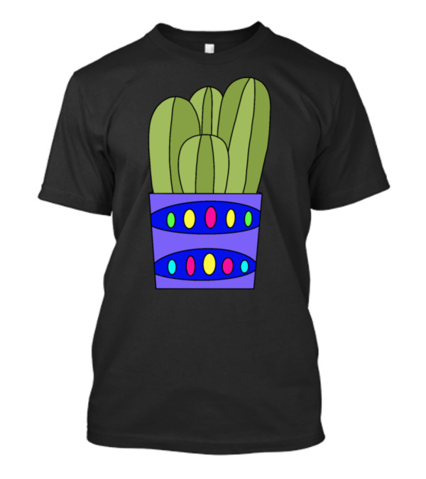 Simple Cacti In Colorful Fancy Pot T-Shirt