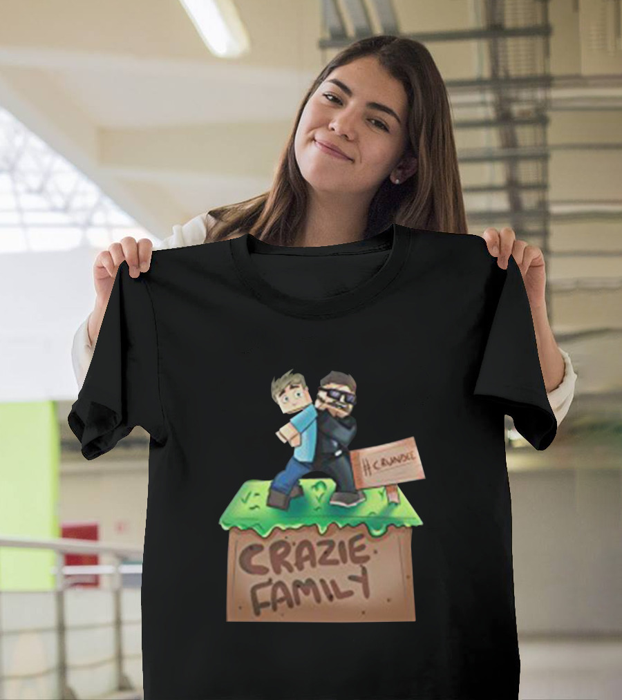 Kingdiny Men s Crainer Commentates And SSundee Crundee Crazie Family Image T-Shirt
