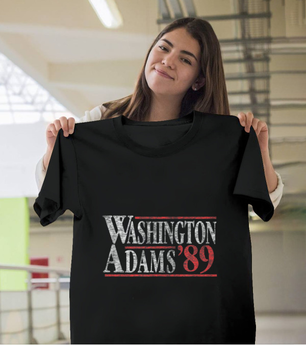Washington Adams 89 Vintage Patriotic T-Shirt