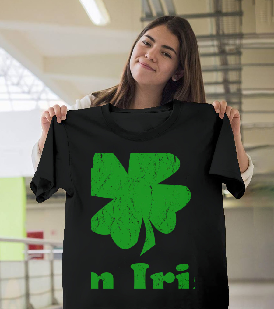 Kiss Me I Am Irish Four Leaf Clover T-Shirt