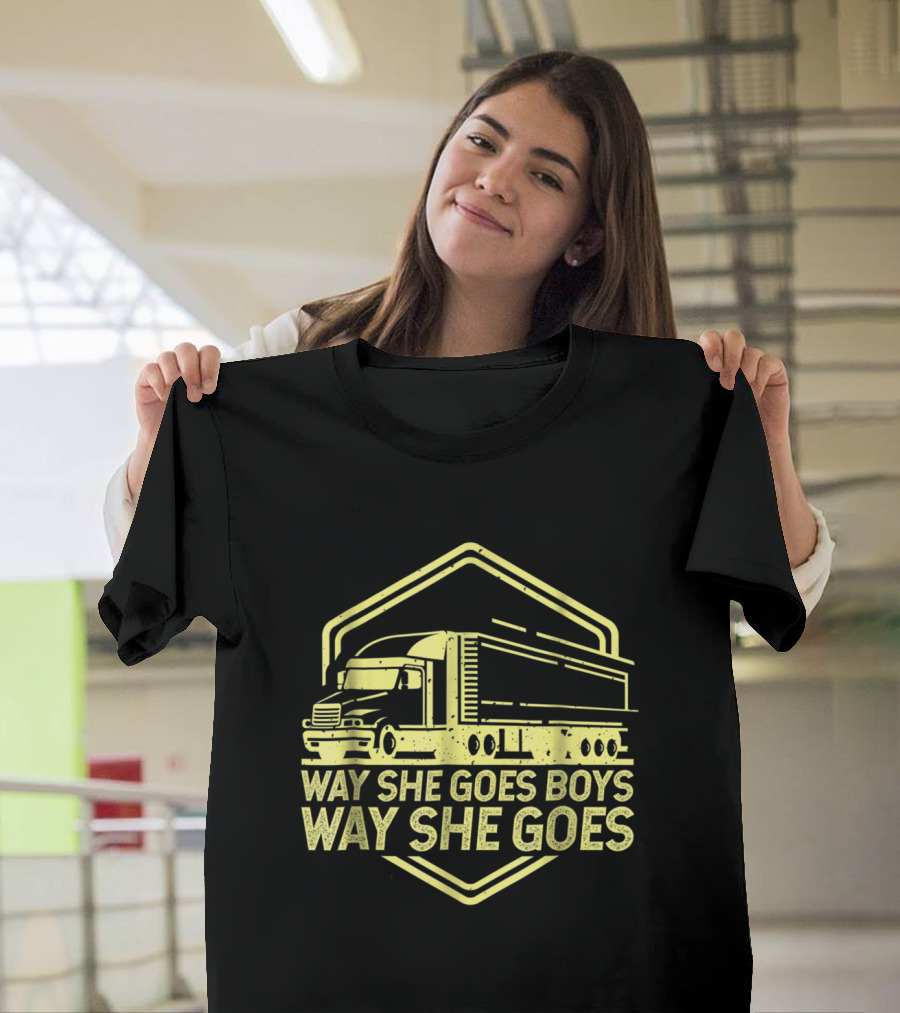 Way She Goes Boys Way She Goes Truck T-Shirt