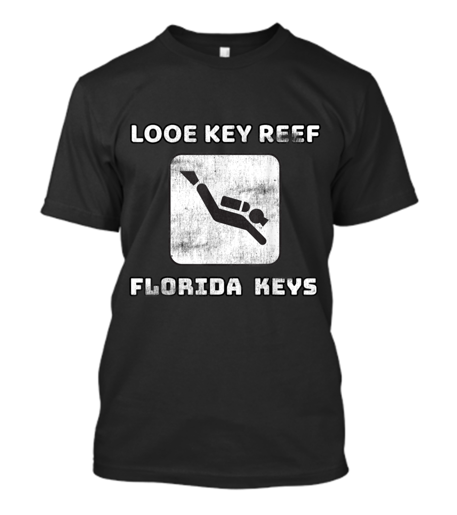 Looe Key Reef Florida Keys Scuba Diving Adventure Iconic Diver T-Shirt