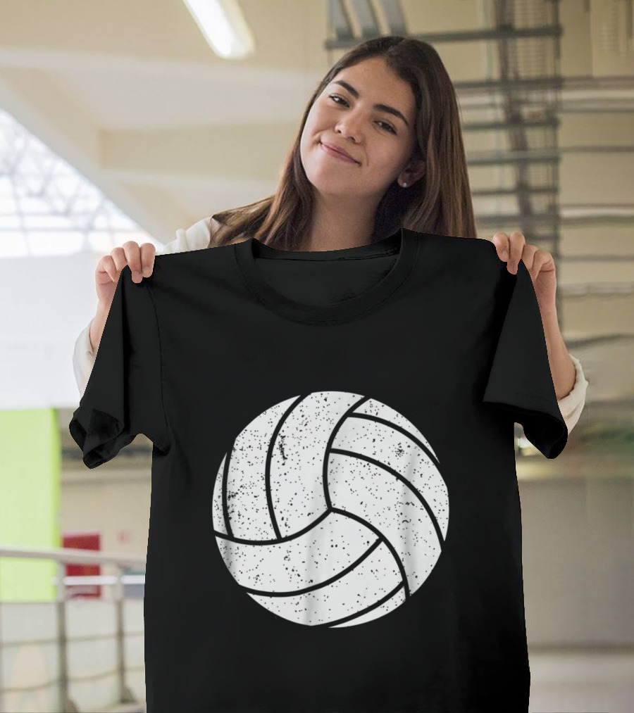 Love Volleyball Distressed Ball T-Shirt