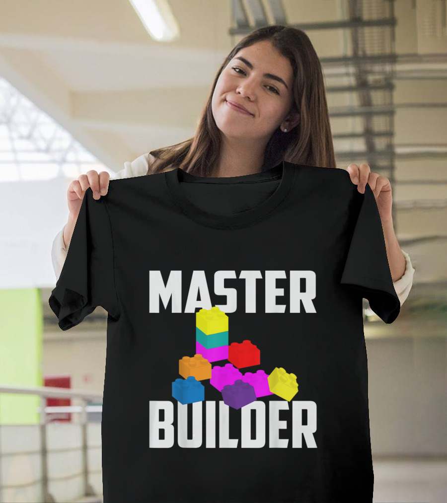 Master Builder Colorful Block Stack T-Shirt