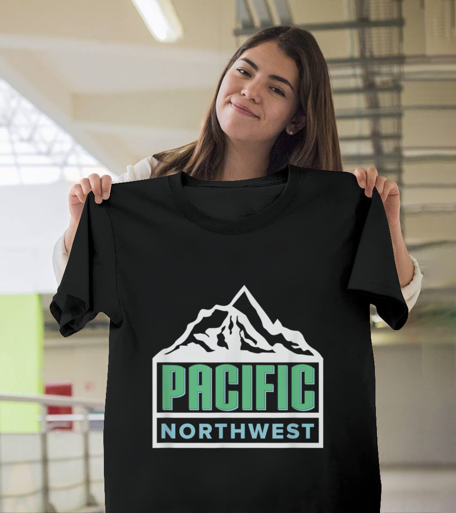 Pacific Northwest Mountain Logo PNW Hiking Oregon T-Shirt