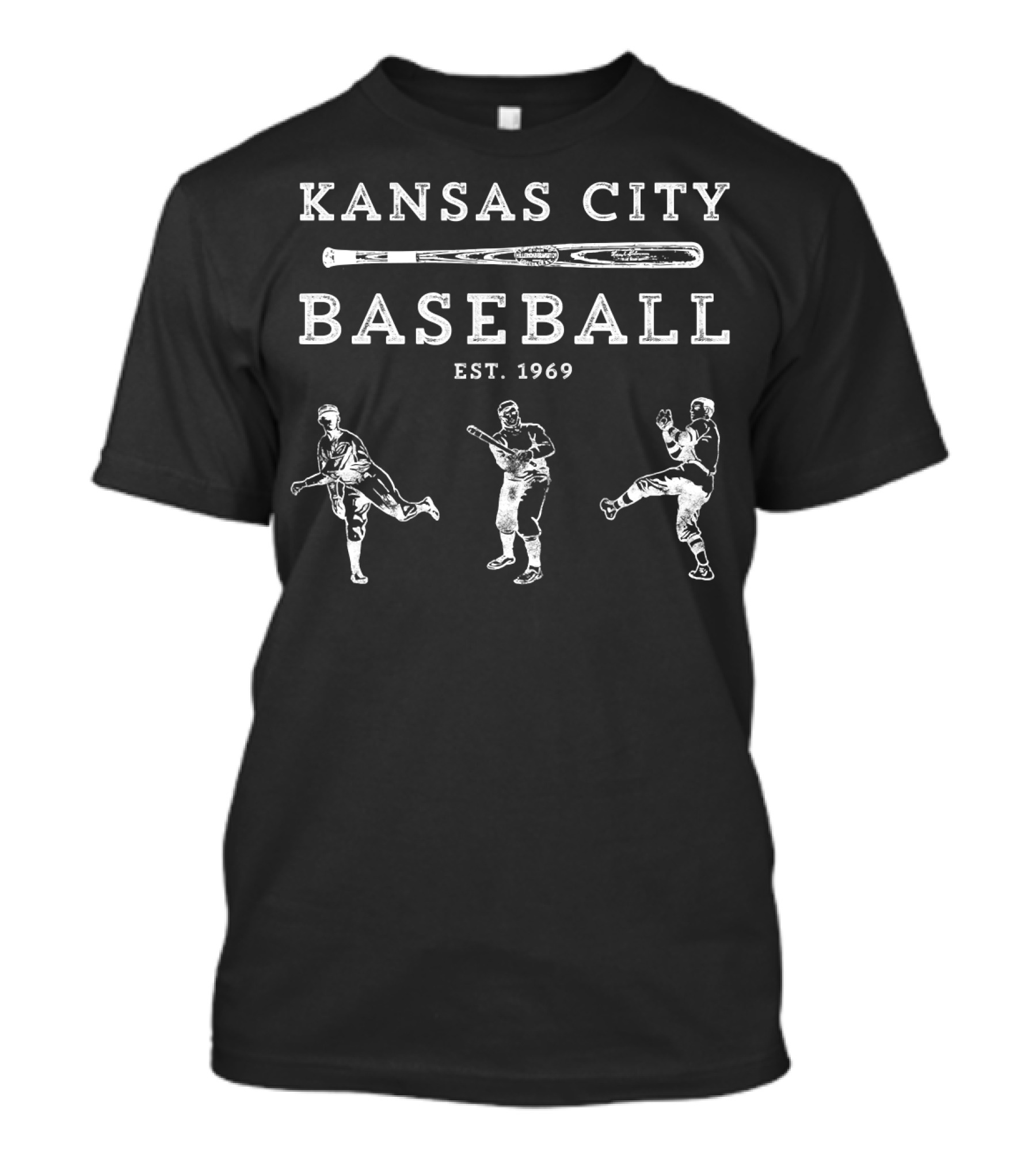 Kansas City Baseball Est. 1969 Classic Fan Iconography T-Shirt