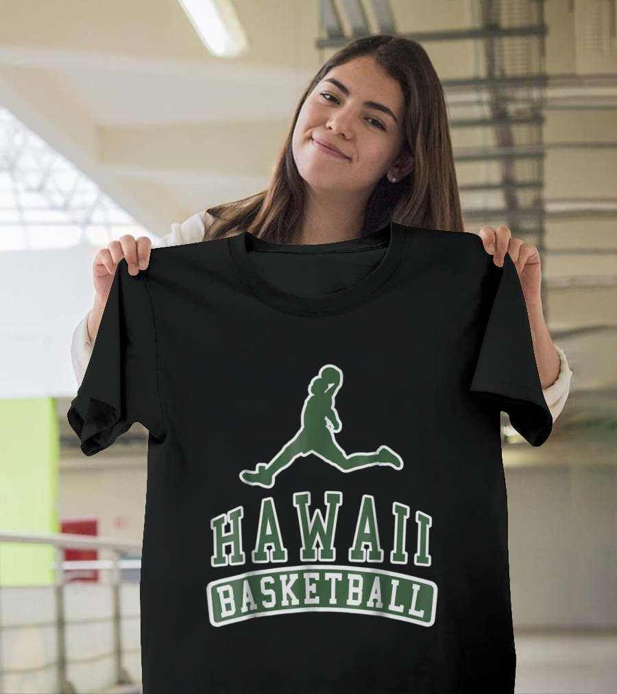 Hawaii Basketball Leaping T-Shirt