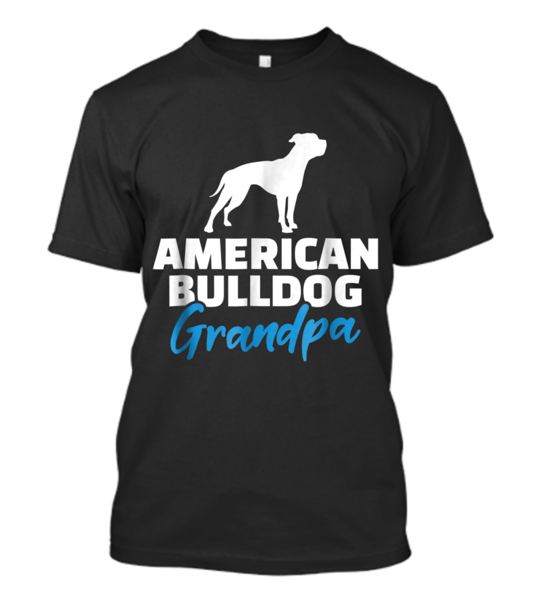 American Bulldog Grandpa Mens T-Shirt