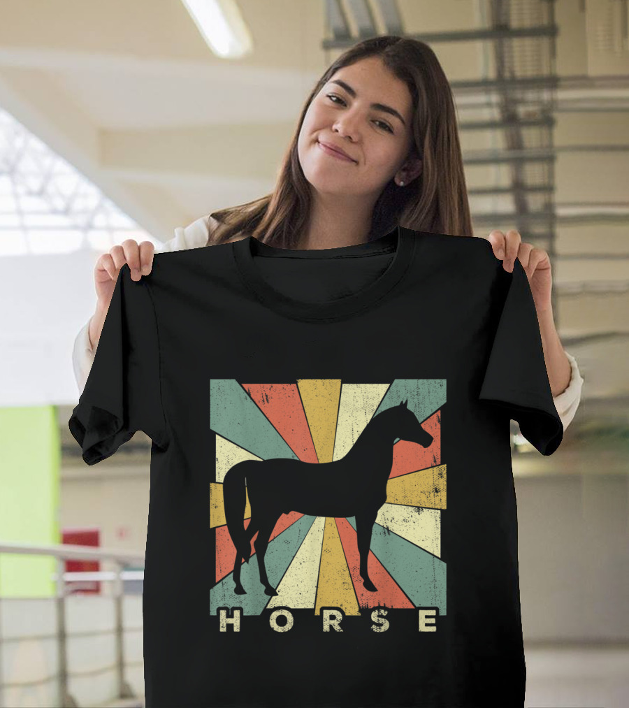 Vintage Horse Lover Radiant Retro T-Shirt