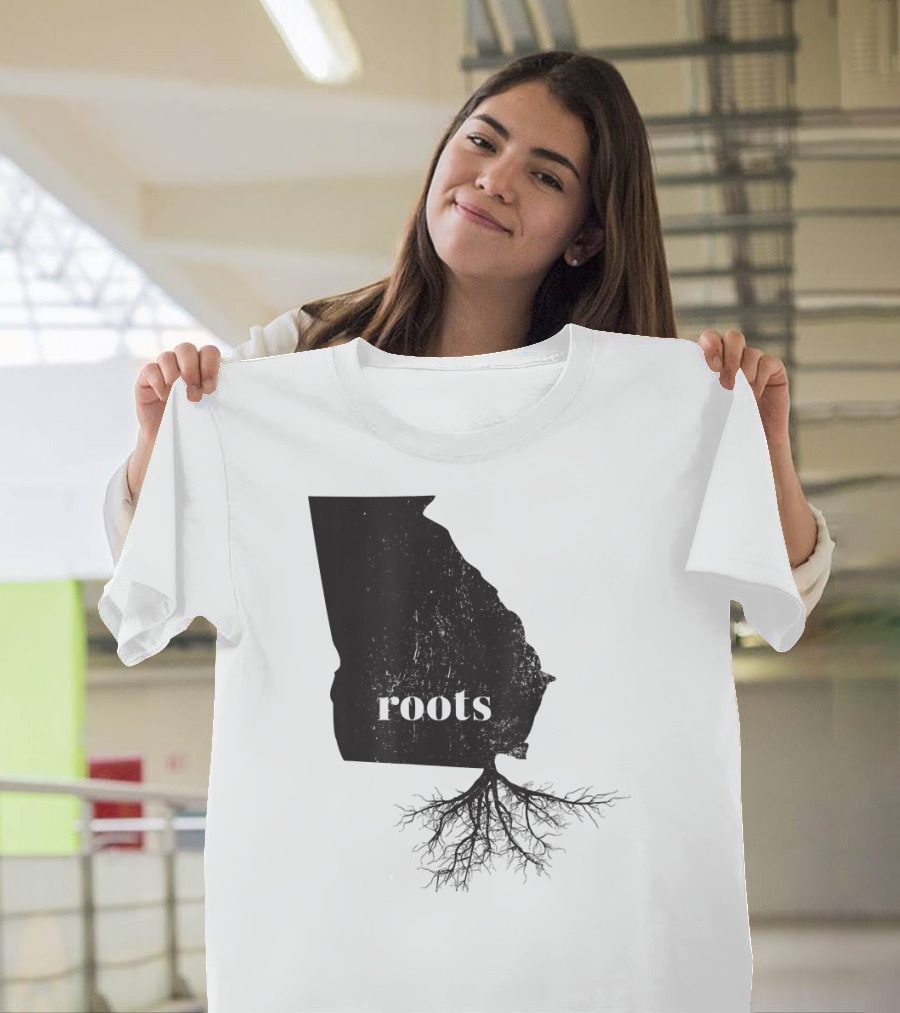 Georgia Map Roots Home State Connection T-Shirt
