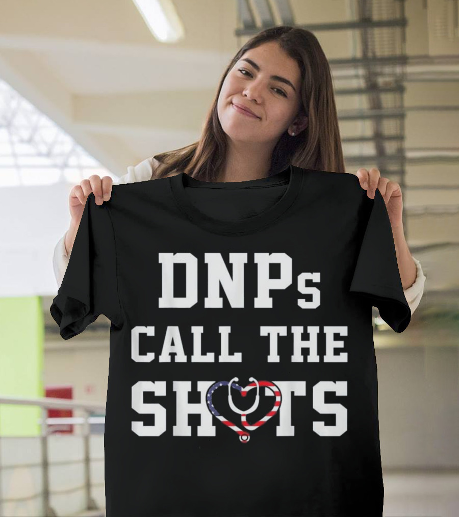 DNPs Call the Shots Stethoscope USA Flag T-Shirt