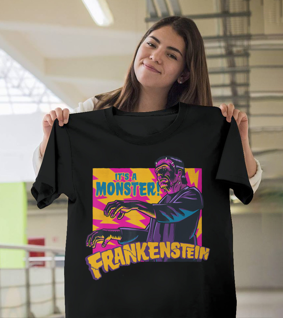 It's A Monster Frankenstein Retro Pop T-Shirt
